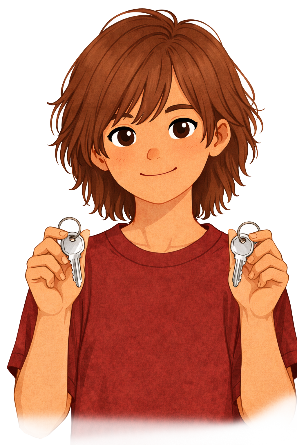 Mika und zwei Schl&uuml;ssel