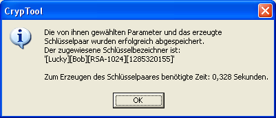 Schl&uuml;sselerzeugung