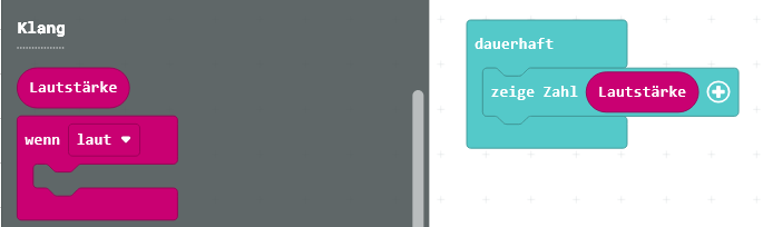 Makecode Lautst&auml;rke