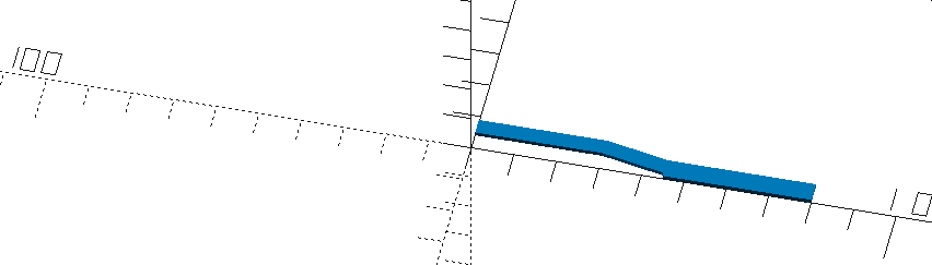 Ein Viertel des 180mm langer symmetrischer Träger