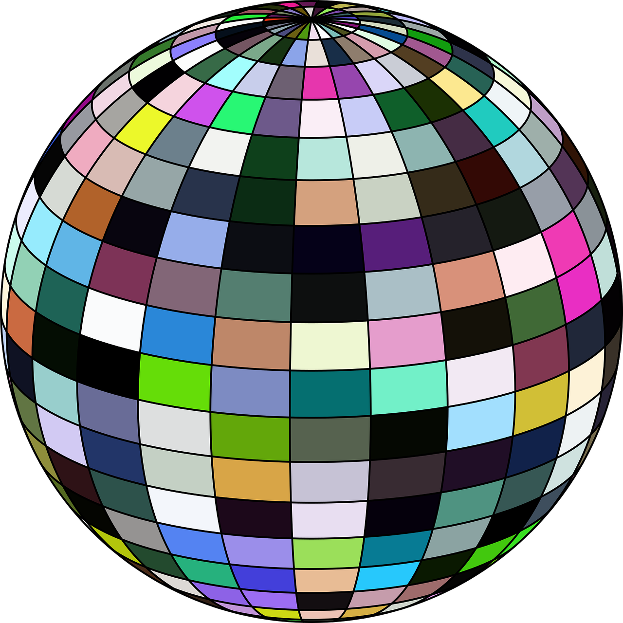 Discokugel Regenbogen