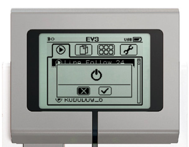 Ausschalten des EV3